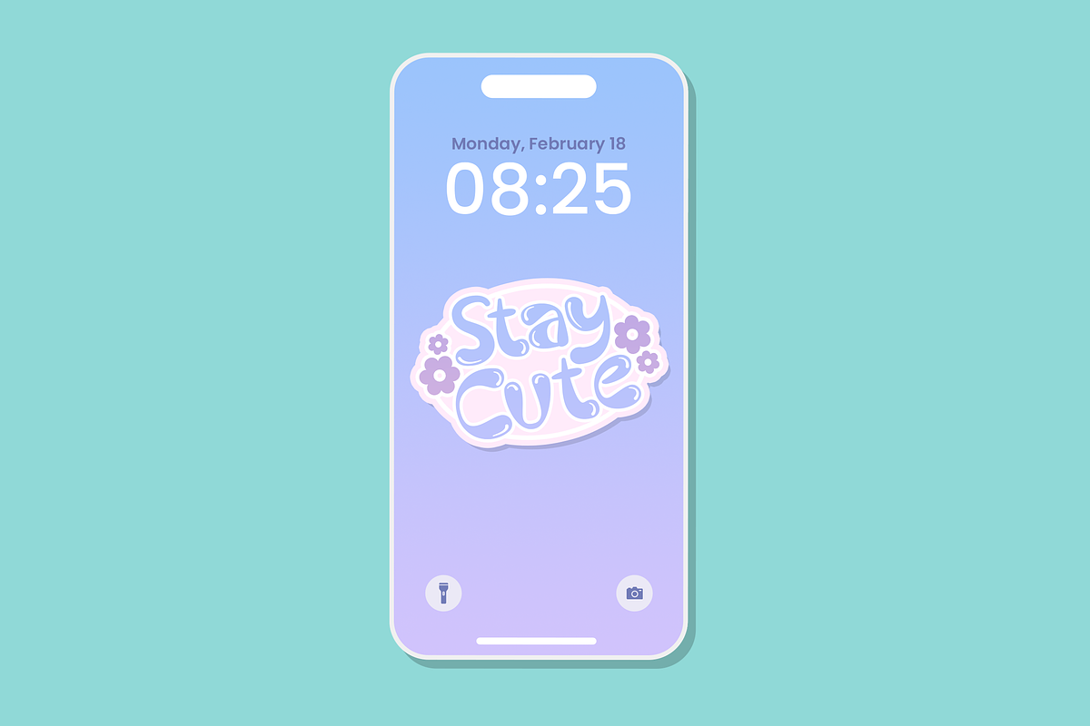 Cyutes - A Playful Bubble Font, a Script Font by Graphue (Photo 7 of 9)