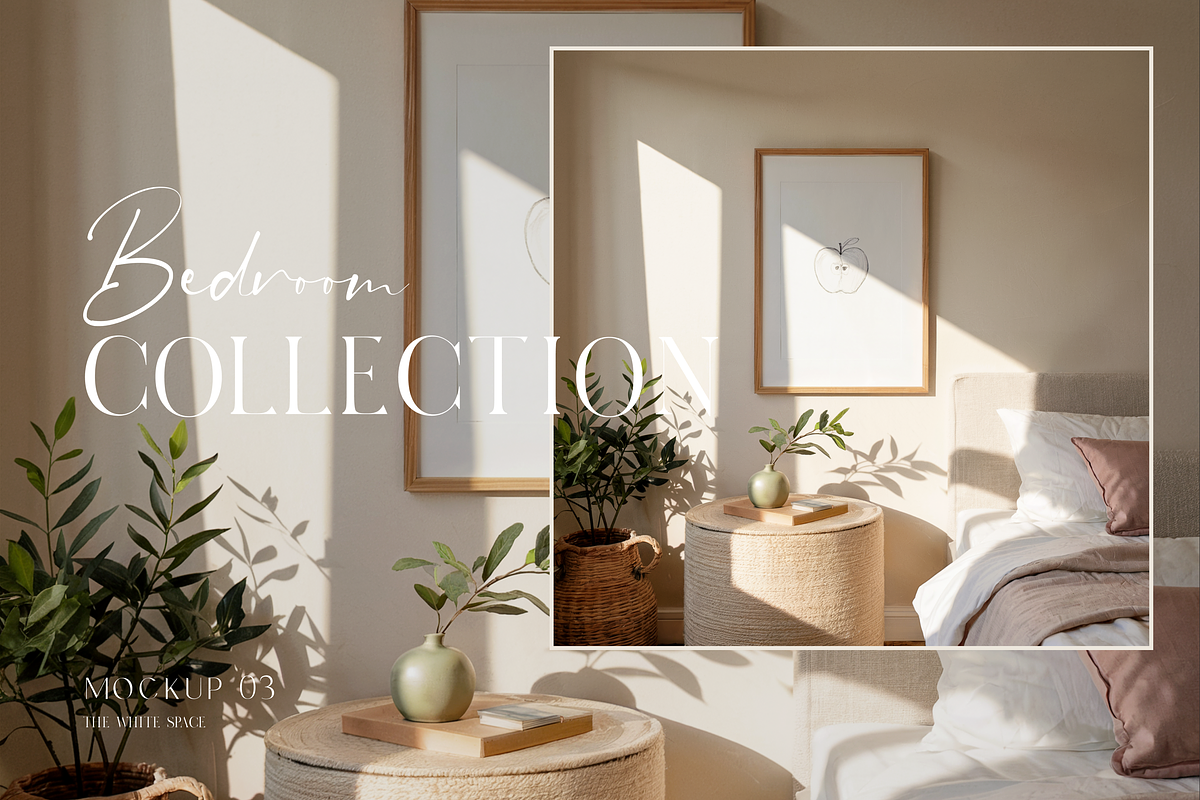 Bedroom Mockup Bundle | Multi-Size, a Household Mockup by The White Space Co. (Photo 4 of 9)