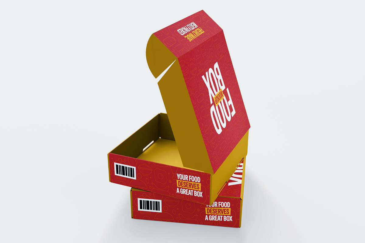 Food Box Mockup, a Packaging Mockup by SLAB! Design (Photo 4 of 9)