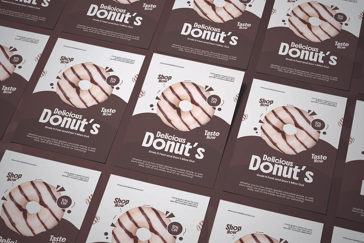 Fun Donuts - Flyer, a Flyer Template by AQR Studio (Photo 2 of 2)