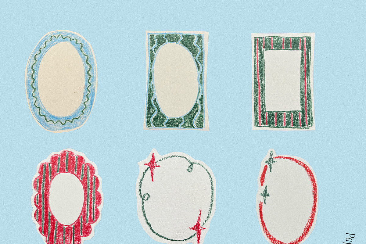 Paper Cut Christmas Frames & Cards, an Object Graphic by divanovskaya_nv (Photo 7 of 18)