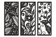 Decorative Wall Art Panel Vector Set, an Illustration by BIPLOB EXPERT (Thumbnail 5 of 9)
