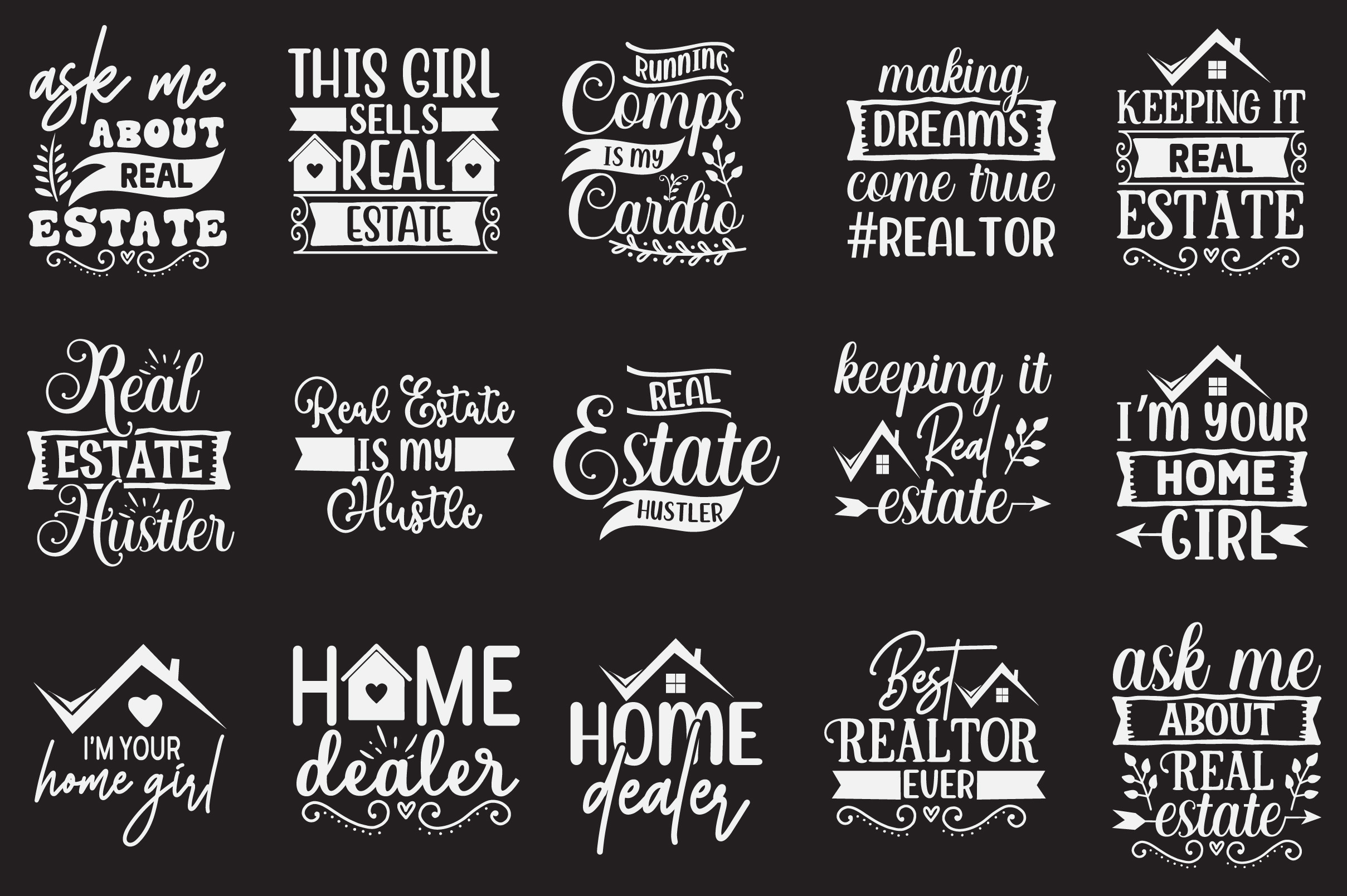 Real Estate SVG Bundle, Realtor Svg