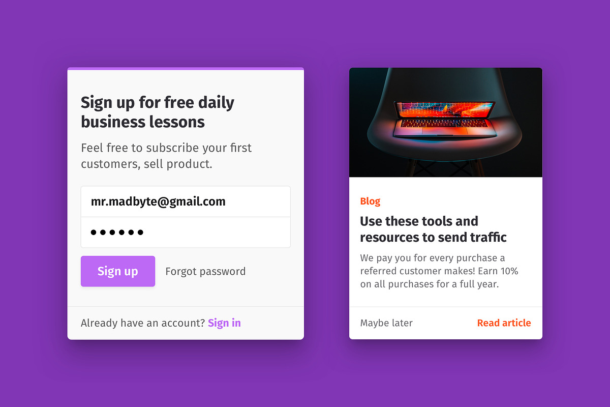50 Bootstrap Forms, Modals, Sidebars, a Bootstrap Template by Nice, Very Nice (Photo 11 of 14)