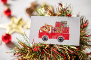 Watercolor Christmas Tiger Clipart, an Illustration by YuliyaArtGarden (Thumbnail 6 of 10)
