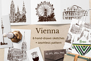Set of Vienna sketches, an Illustration by Everilda (Thumbnail 1 of 5)