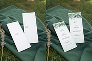 Wedding Menu Mockup Green Flat Lay, a Product Mockup by TatiMockup (Thumbnail 2 of 3)