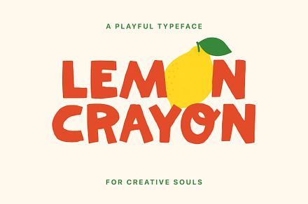Lemon Crayon A Playful Typeface