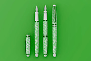 3d Fountain Pen With Cap Mockup, a Pens & Pencil Mockup by The Rose Project (Thumbnail 2 of 3)