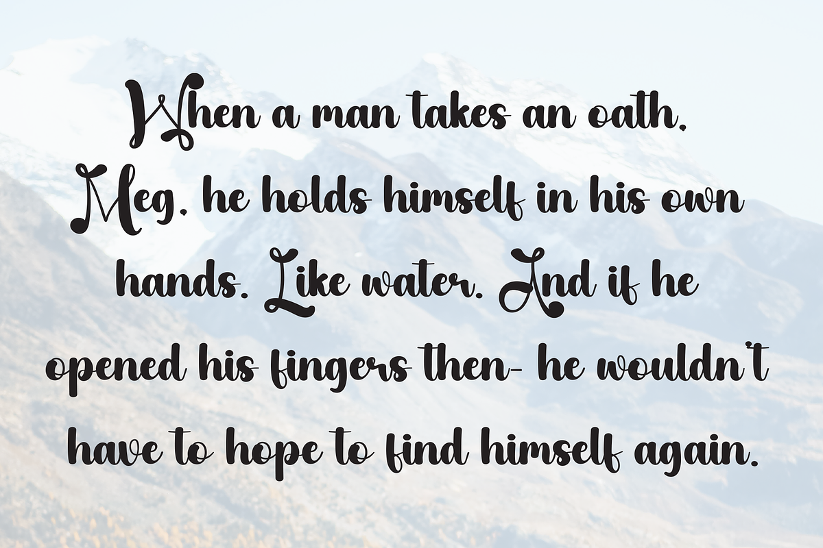 Rain | Script Font, a Handwritten Font by Scratchones (Photo 6 of 9)