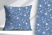 Denim Star Blue and White Seamless R, a Pattern Graphic by Sharon Schwalbe (Thumbnail 2 of 5)