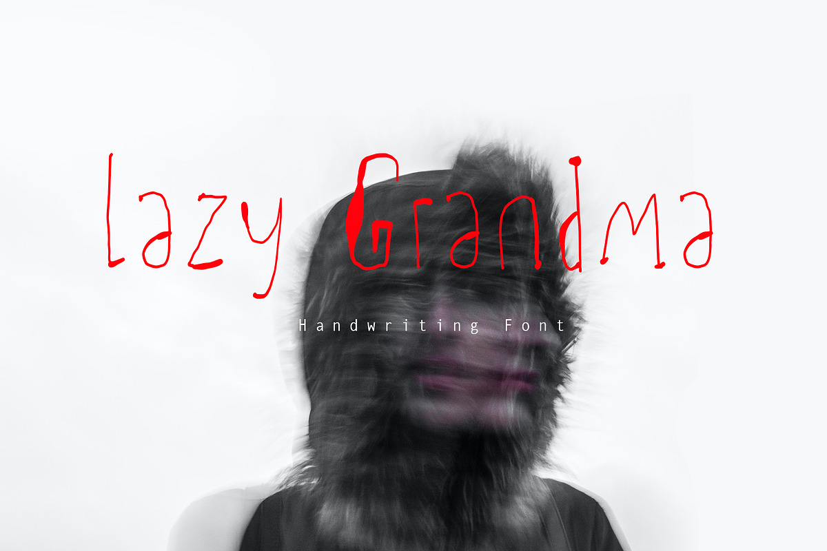 Lazy Grandma a Handwritten Font, a Handwritten Font by Tera Asset Garage (Photo 1 of 6)