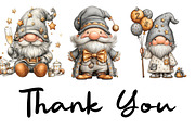 Sparkling New Year Gnome Clipart, an Illustration by CraftArtStudio (Thumbnail 5 of 6)