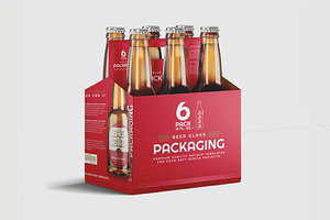 Six Pack Beer Bottle Mockup, a Product Mockup by Se٧enStudio