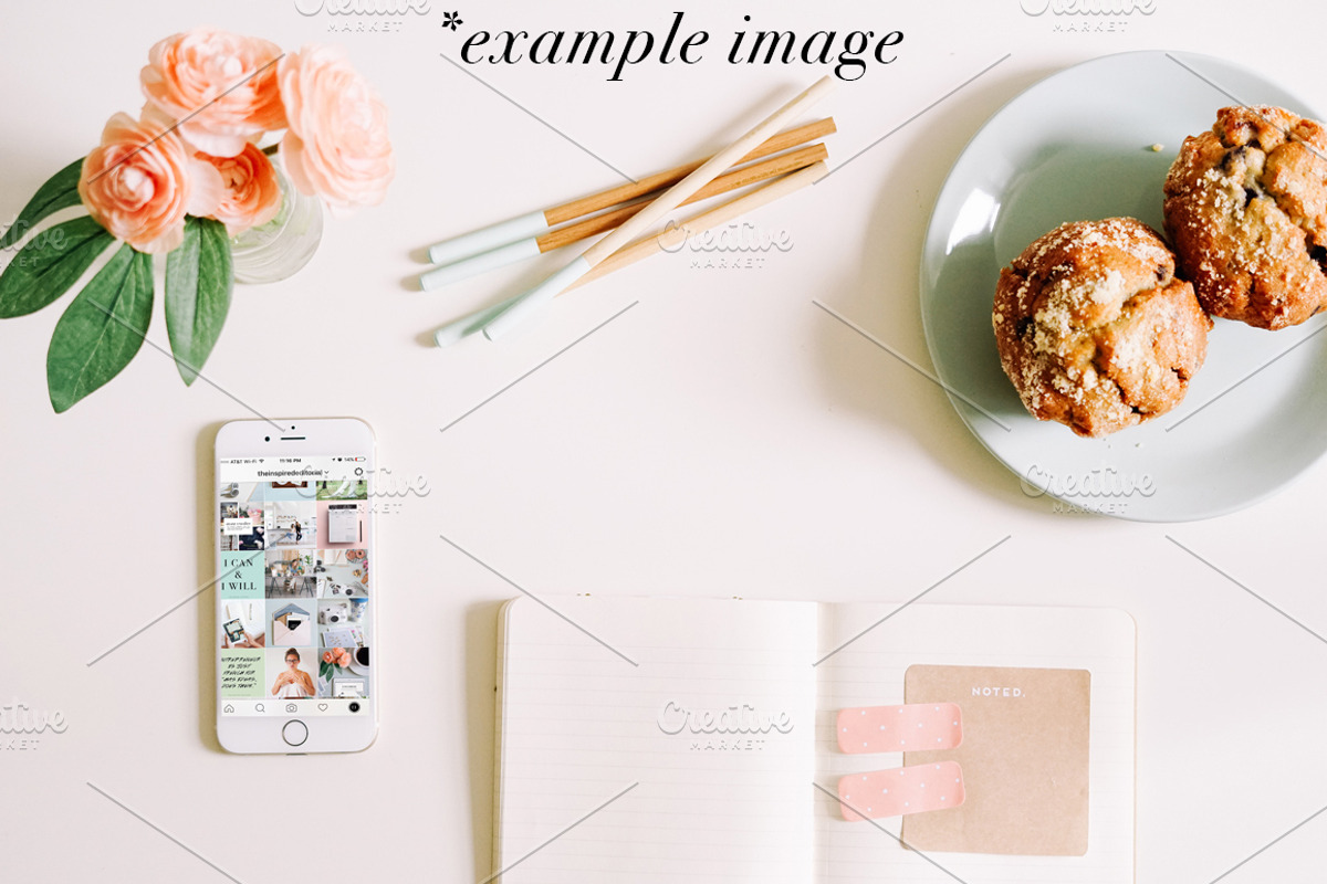 Peach + Mint Styled Mockups, a Social Media Template by Brand Strategy Co. (Photo 2 of 6)