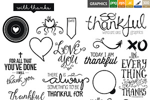 So Thankful: Brushes & Overlays