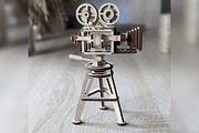 Retro Video Camera - Laser Cut File, an Object Graphic by VectorPainter (Thumbnail 5 of 16)