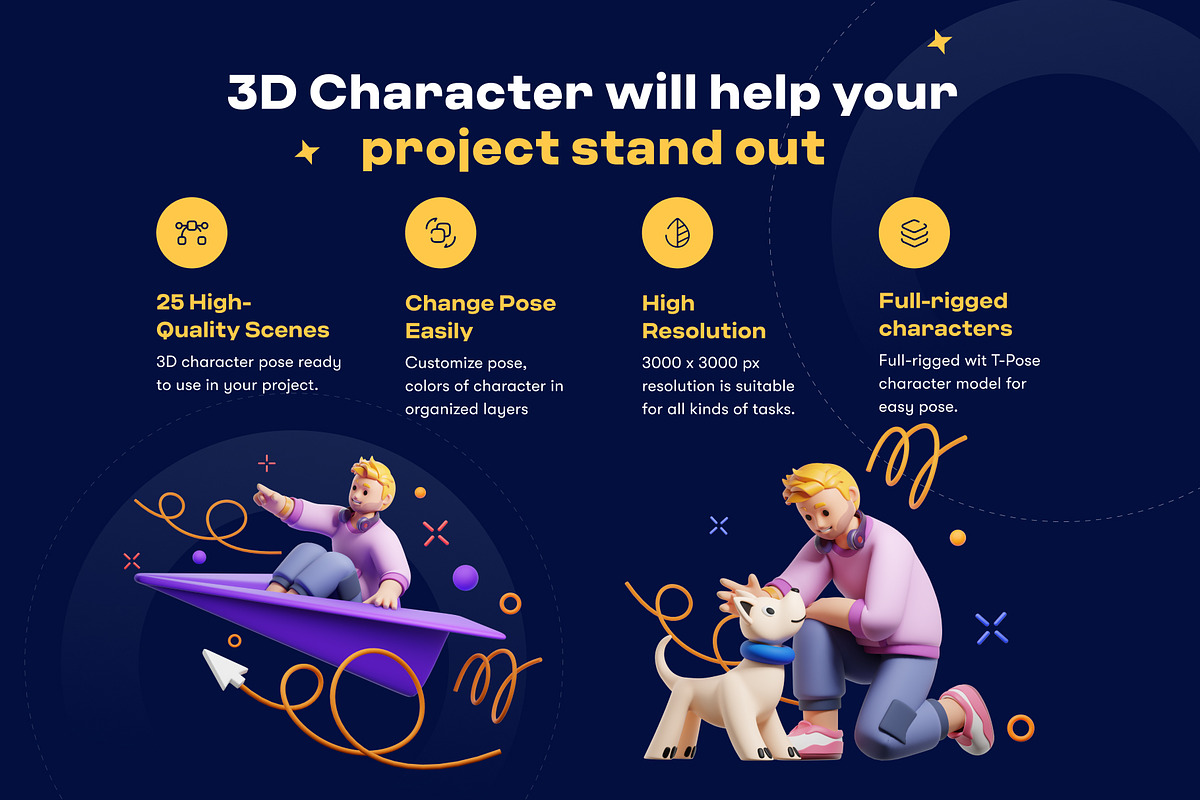 Startup Business 3D Character Pack, a Characters & Person 3D Model by orenjidesign (Photo 2 of 8)