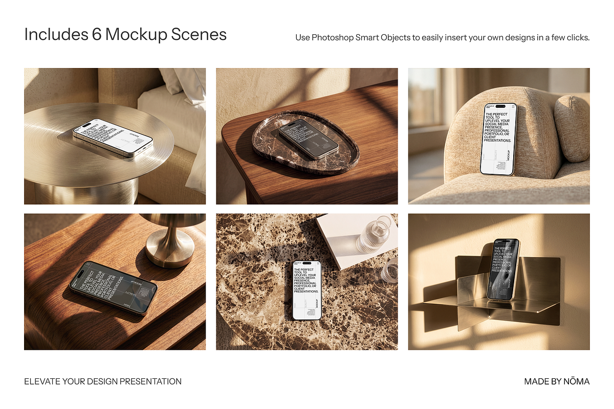 Aesthetic iPhone Mockup Set, an iPhone Mockup by The Noma Studio (Photo 2 of 7)