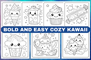 Cozy Kawaii Coloring Book Vol- 01, a Decorative Illustration by Coco Bloom (Thumbnail 1 of 2)