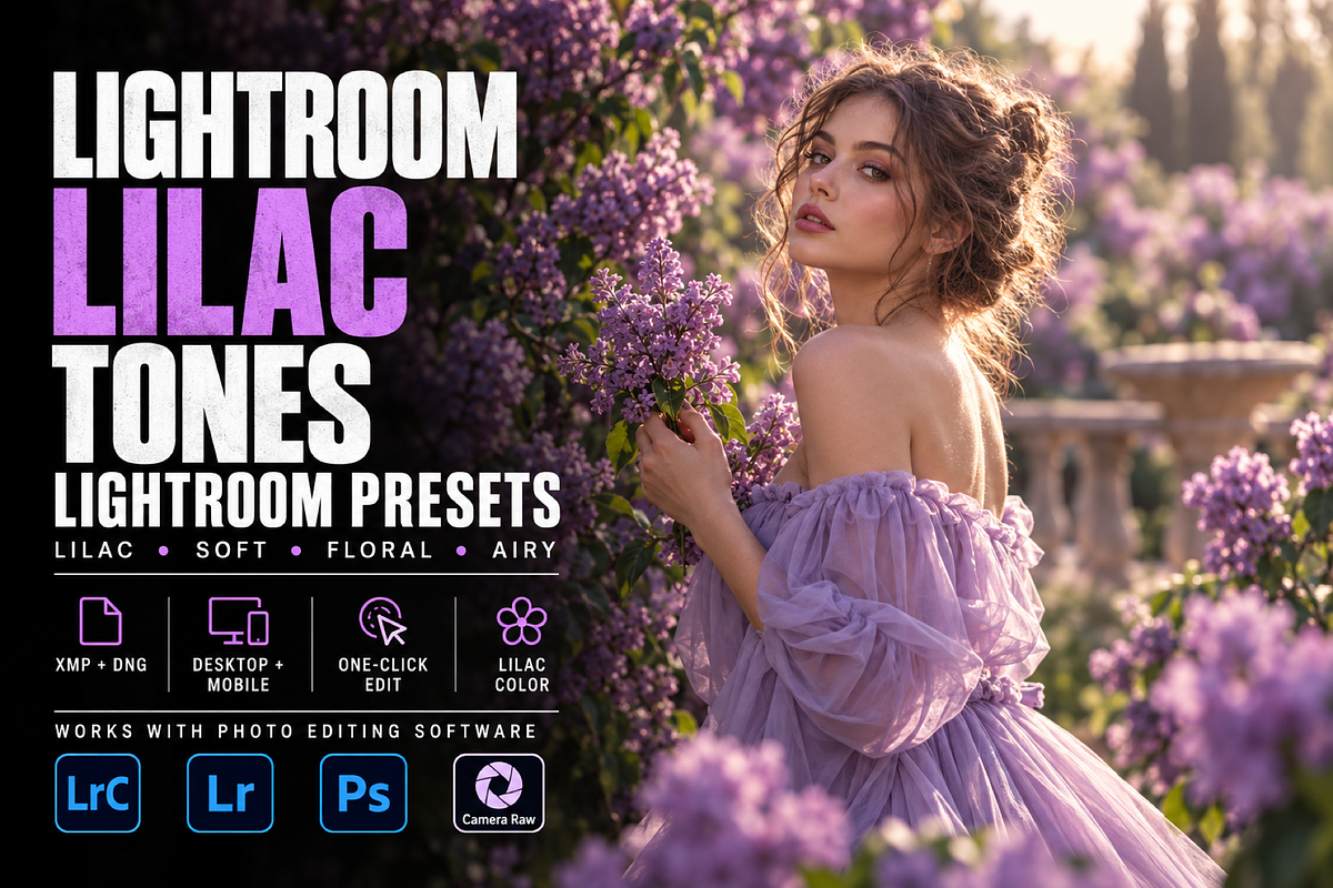 Lilac Tones Lightroom Presets, a Preset Add-On by AAA Presets (Photo 1 of 13)