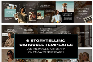 Luxe Scrapbook Carousel Templates
