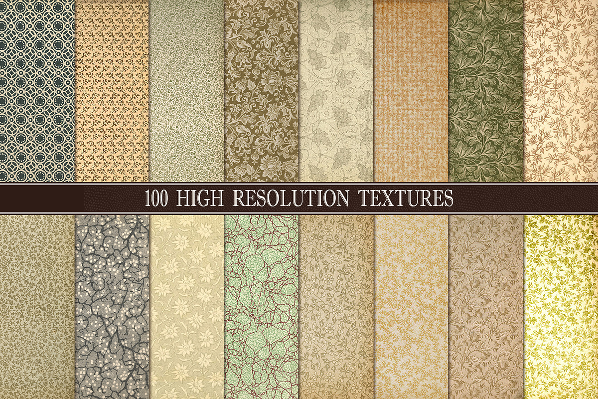 Vintage Decorative Papers, a Texture Graphic by Blue Line Design (Photo 3 of 6)