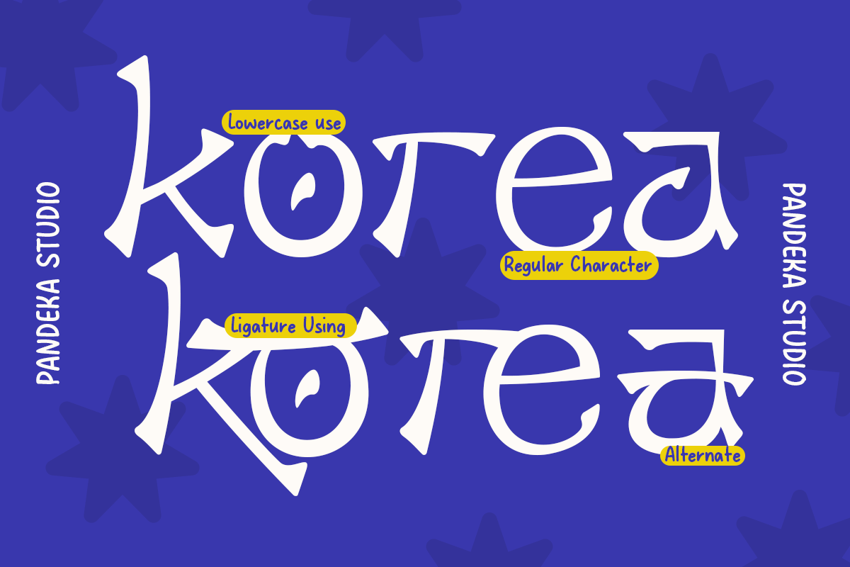Hangeul - Korean Display Font, a Handwritten Font by Pandeka Studio (Photo 6 of 9)