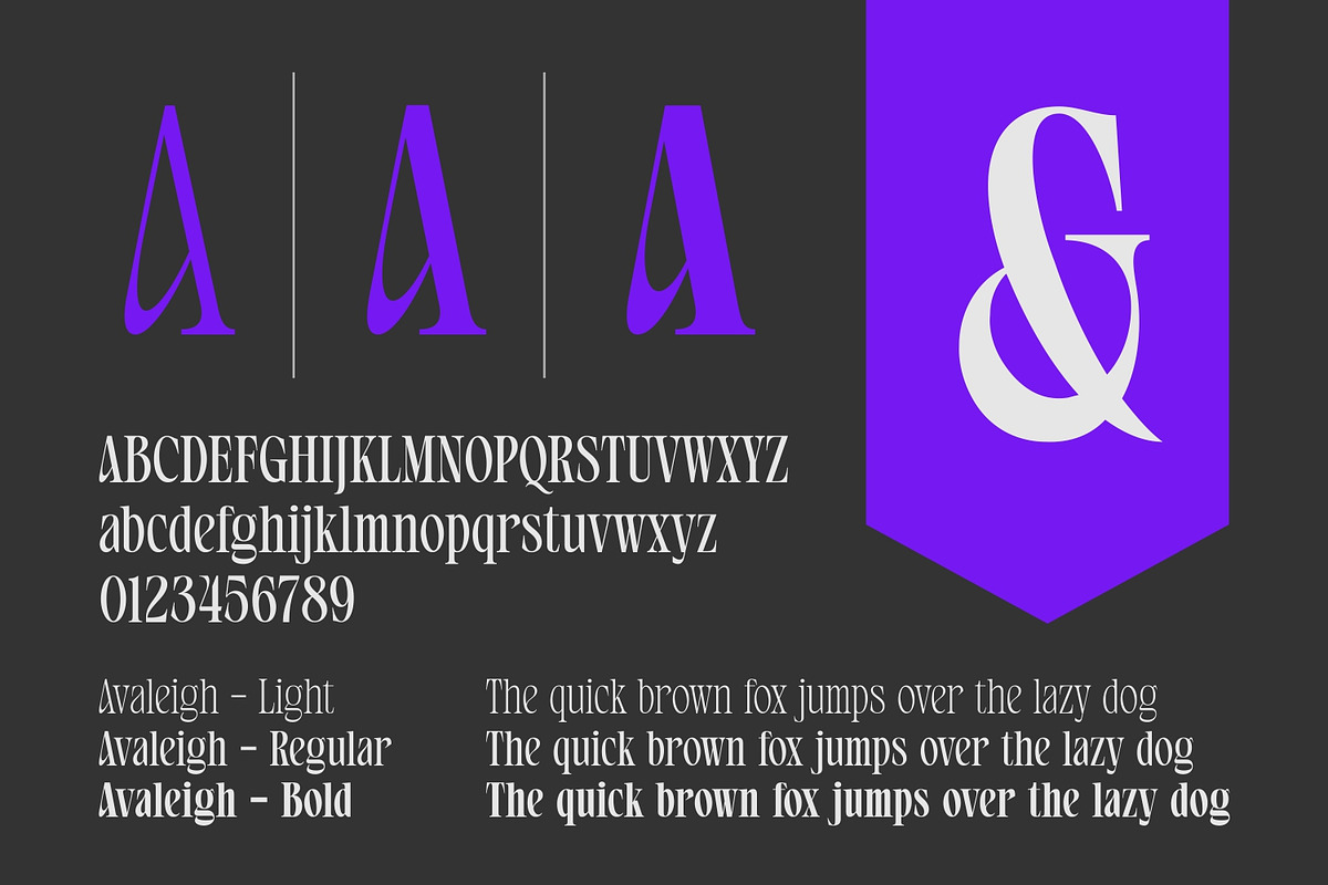 Avaleigh Fonts Family, a Serif Font by Asenbayu (Photo 11 of 14)