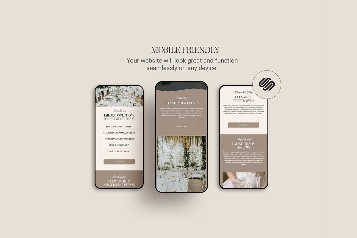 Squarespace Website Event Planner, a Squarespace Template by 3.14&Co (Photo 7 of 10)