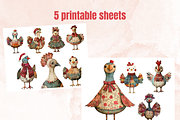 Christmas Turkey Doll Mixed Media, an Object Graphic by GiraffeCreative (Thumbnail 4 of 9)