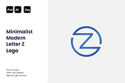Minimalist Modern Letter Z Logo, a Branding & Logo Template by Luxury Logos (Thumbnail 1 of 4)