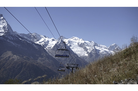 Moving lifts on background of, a Nature Photo by Media Whale Stock