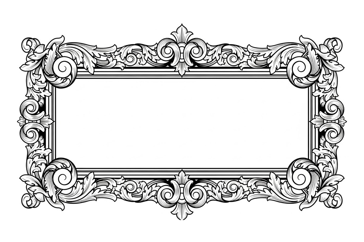 Vintage Rectangle Frame SVG Bundle, an Illustration by Designs_River (Photo 10 of 31)
