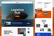Logistics Transport WordPress Theme, a WordPress Template by Nicdark Themes (Thumbnail 2 of 4)