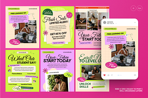 Course Online Instagram Post, a Social Media Template by MMPixelCraft