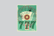 Casino vintage poster., a Decorative Illustration by PoPaShop (Thumbnail 13 of 15)