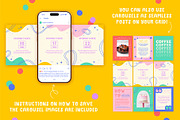 Fun Instagram Templates - Photoshop, a Social Media Template by Carole Chevalier (Thumbnail 4 of 17)