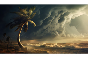 nature palm trees hurricane ai, a Nature Photo by pikepicture