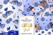 Cheerleader Repeatable Patterns, a Pattern Graphic by Masha  Studio (Thumbnail 2 of 8)