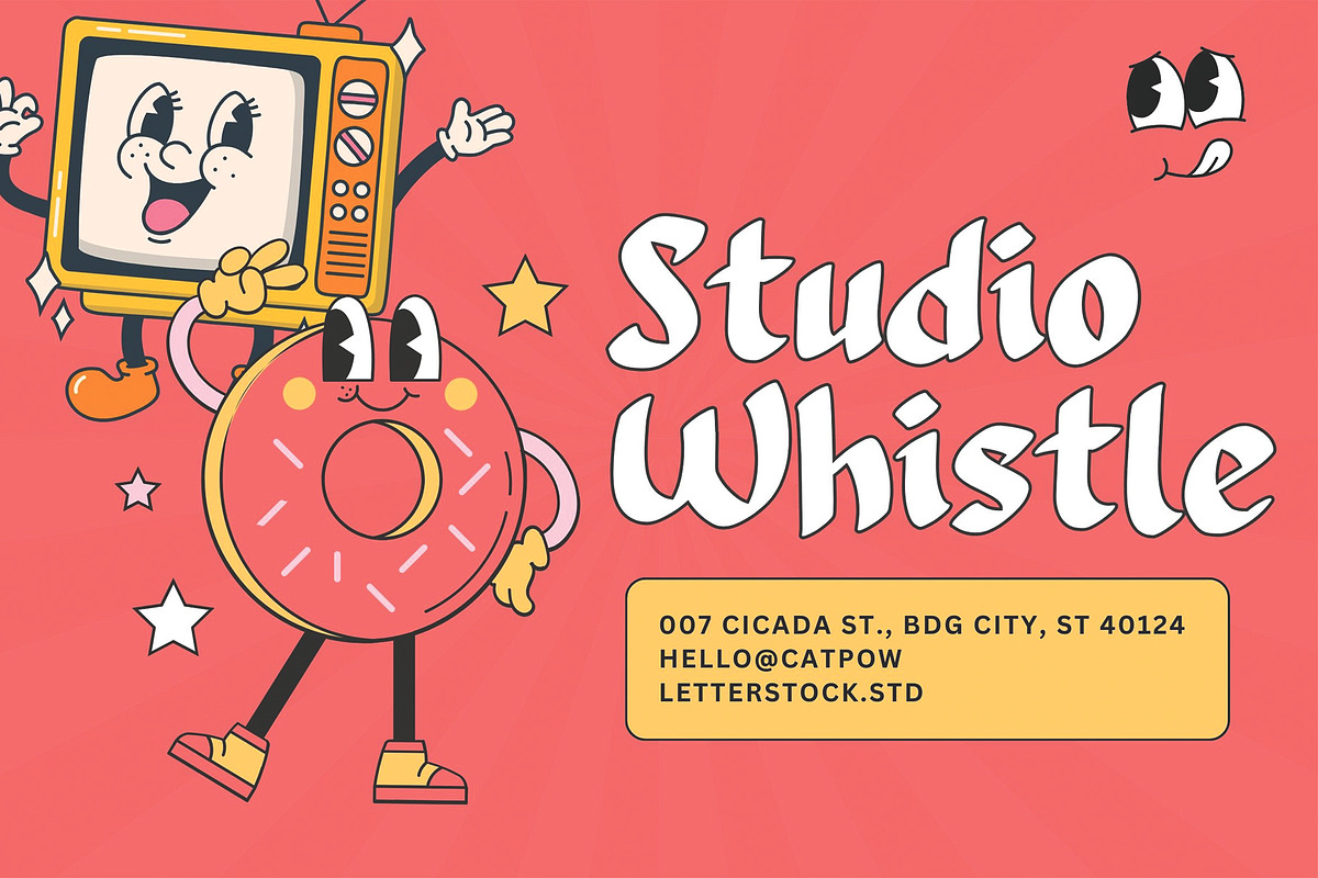 Whistle Cat, a Blackletter Font by LetterStock (Photo 5 of 6)