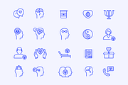 20 Psychology Icons, an Icon by Creative VIP (Thumbnail 2 of 5)