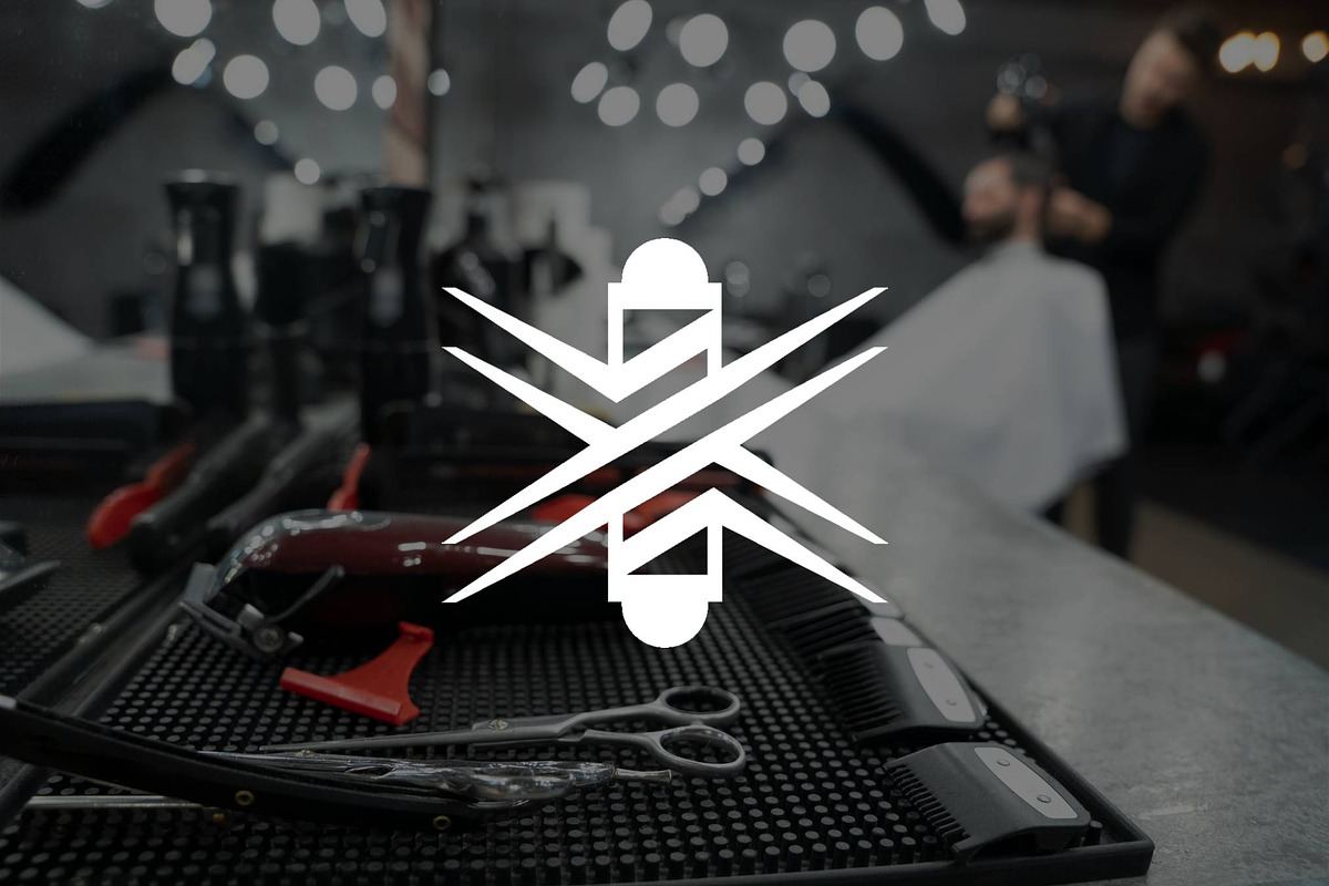 Abstract Barber Pole Logo, a Branding & Logo Template by Luxury Logos (Photo 2 of 4)