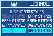 Brain States font, a Font by weknow (Thumbnail 7 of 8)