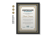 587. Modern Certificate Template, a Stationery Template by CreativeRezwan (Thumbnail 3 of 3)