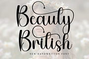 Beauty British, a Handwritten Font by FreshTypeINK (Thumbnail 1 of 8)