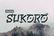 SUKORO - Japanese style font, a Font by twinstd (Thumbnail 1 of 9)
