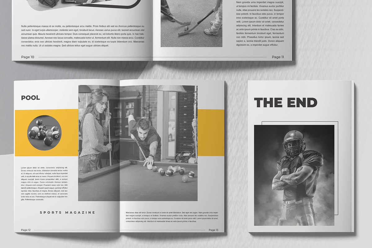Sports Magazine Design Layout, a Magazine Template by MightyDesign (Photo 5 of 8)