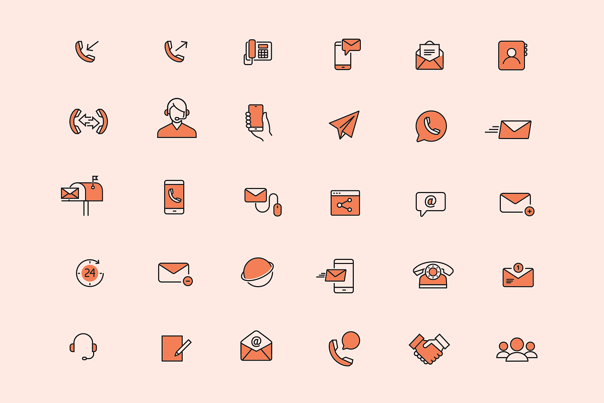 30 Contact Us Icons, an Icon by Creative VIP (Photo 2 of 5)