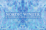 Nordic Winter Backgrounds, a Pattern Graphic by The Gypsy Goddess (Thumbnail 1 of 10)